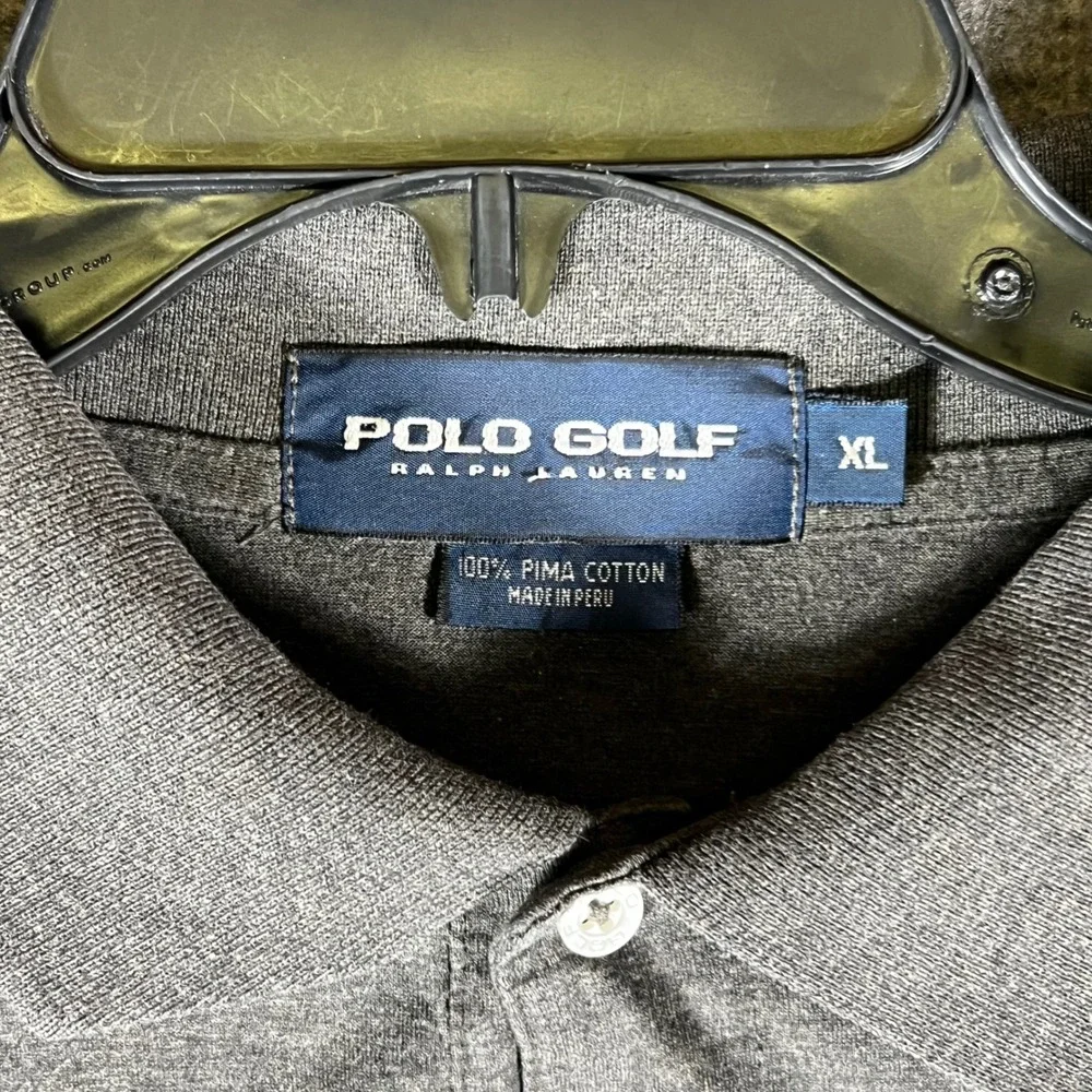 Polo Golf Ralph Lauren Pima Cotton Gray Golf Polo Shirt Men's XL Extra‎ Large